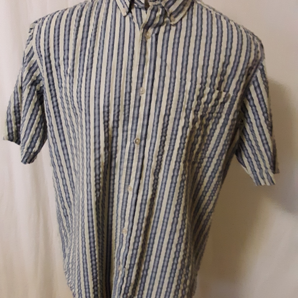 Bob Timberlake casual short sleeve shirt Sz L